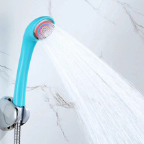 Solar water heater hand-held pressurized shower Water-saving treatment negative ion shower head set