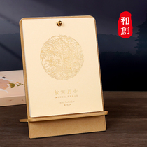 Created desk calendar 2022 creative office desktop literary calendar ins style simple desk calendar mobile phone rack notepad notepad small ornaments Work Month calendar schedule customized customized advertising printing logo