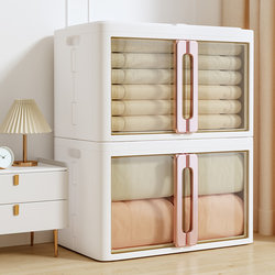 Xingyou storage box household plastic wardrobe foldable transparent large-capacity clothing quilt organizing storage box
