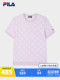 Fila 공식 여성 스웨터 2024 겨울 뉴 패션 캐주얼 기본 Jacquard Short-Sleeved Top Fila 공식 여성 스웨터 2024 겨울 뉴 패션 캐주얼 기본 Jacquard Short-Sleeved Top