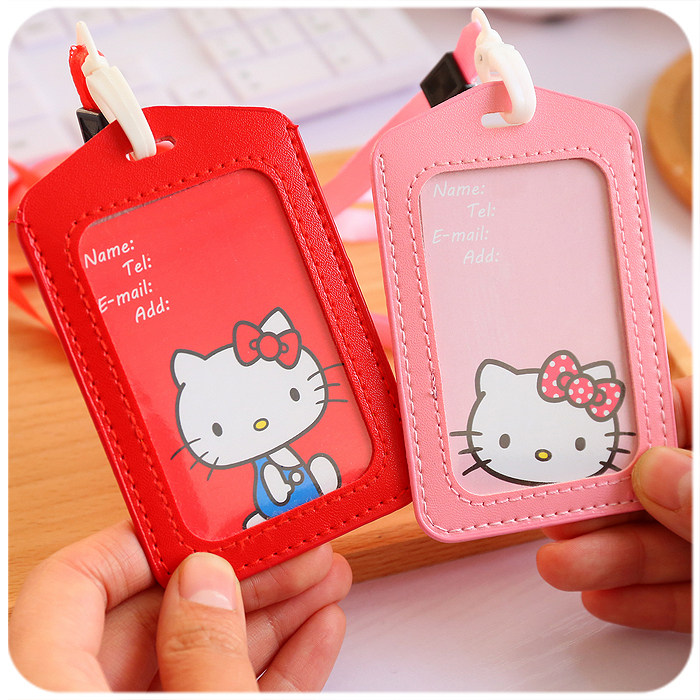 9包邮 卡通挂绳学生公交卡套ic卡银行卡套 学生证套