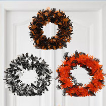 Halloween decoration garland PVC striped pumpkin bat ghost color strips holiday party scene layout garland