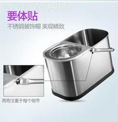 Stainless steel mop bucket hand-washable automatic mop bucket rotating and drying labor-saving dehydration bucket mop thickened mop bucket