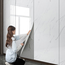 PVC aluminum -plastic board self -sticking imitation tile wall sticker marble pattern sticker TV background wall wallpaper wall surface decorative board