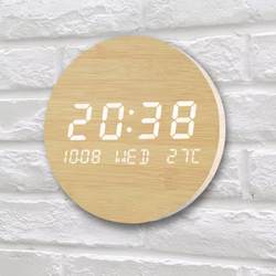 LED luminous digital wall clock home fashion 2023 new electronic silent personality modern living room light luxury clock