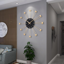 Wall clock for living room, home, simple, modern, creative, wall-mounted, restaurant clock, punch-free, stylish, light luxury clock