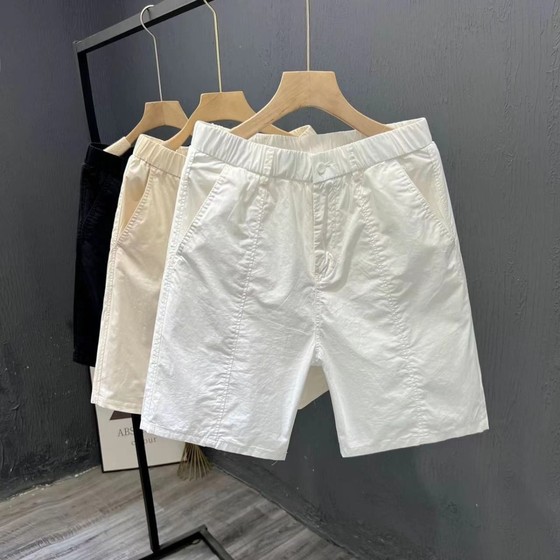 2025 new men's summer trouser casual shorts fashionable and trendy versatile straight five-point pants wear slim fit 2025 new men's summer trouser casual shorts fashionable and trendy versatile straight five-point pants wear slim fit
