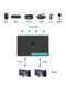 USB HDMI KVM 스위처 2 in 4 아웃 스위처 MultiusB 스위처 프린터 USB HDMI KVM 스위처 2 in 4 아웃 스위처 MultiusB 스위처 프린터