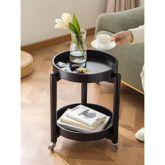 Mobile edge table, sofa, small coffee table, bedside shelf, table, mini bedside cart with wheels, balcony, small round table Mobile edge table, sofa, small coffee table, bedside shelf, table, mini bedside cart with wheels, balcony, small round table