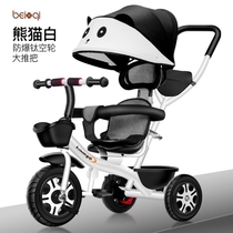 Childrens Number Childrens Magic Robot Sitting Cart Foldable Double Toy Car Large Childrens Tricycle Pedal Pedal