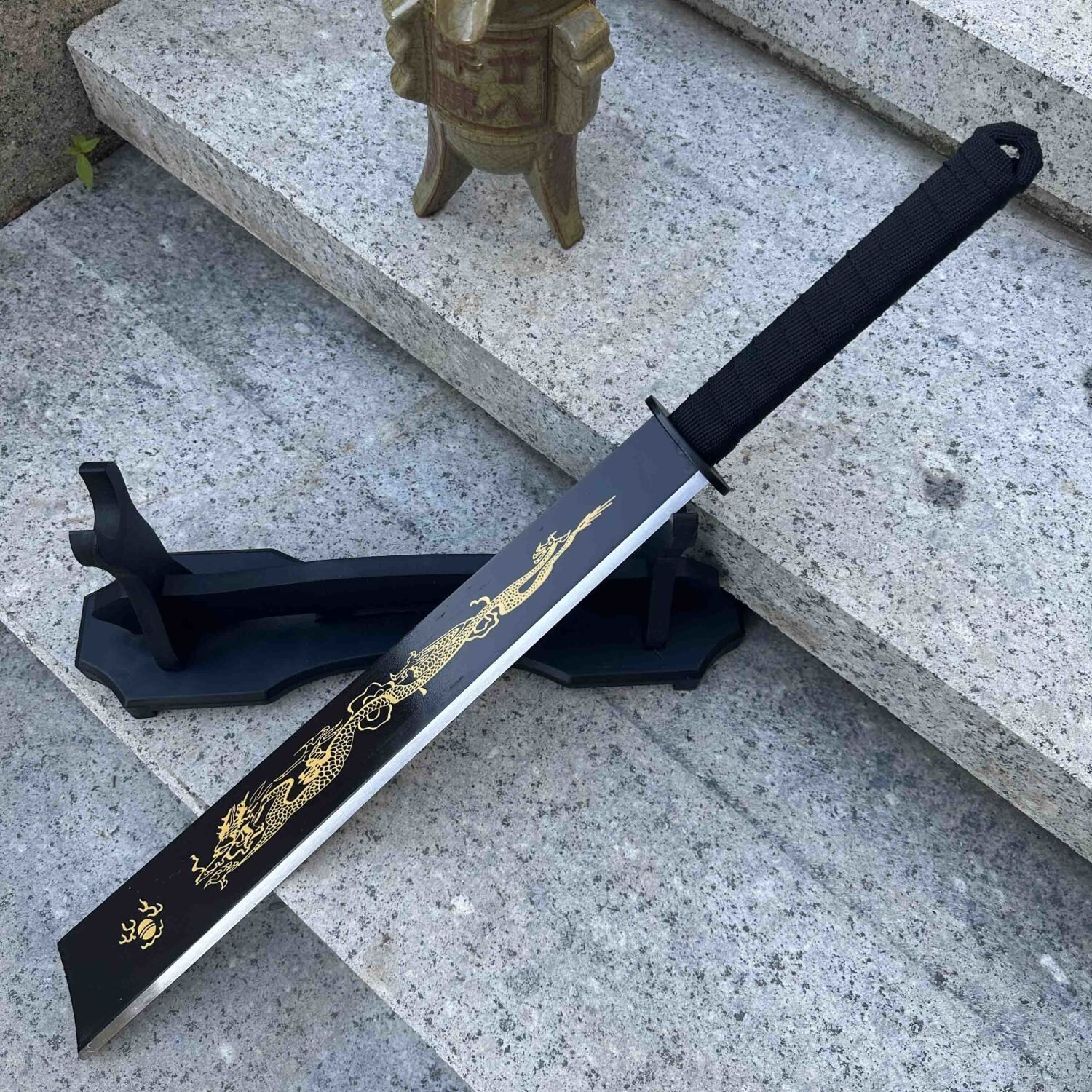 一体砍刃野外刀冷兵器古风锻打武术斩马刃战术开山大刀收藏未开刃