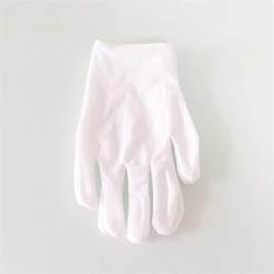 Children's etiquette gloves Autumn sports performance polyester cotton flag-raising white gloves primary and secondary school students perform dance gymnastics