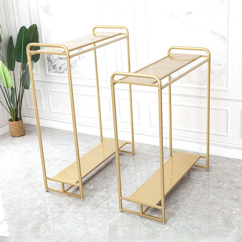 Clothing Store Thicken Plus Coarse Double Row Show Shelves Island Shelf Floor Type Sturdy Nano Golden Boy Dress Middle Exclusive-Taobao