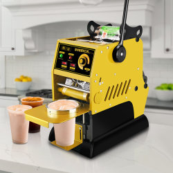 Sealing machine commercial milk tea shop semi-automatic beverage soy milk milk tea cup sealing machine small manual hand-pressed fully automatic