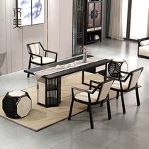 New Chinese Tea Table Zen Solid Wood Tea Desk Office Home Tea Table And Chairs Combination Brief Modern Light And Luxurious Office