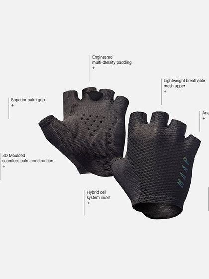 MAAP Pro Race Mitt Black Riding Gloves (반 손가락) MAAP Pro Race Mitt Black Riding Gloves (반 손가락)