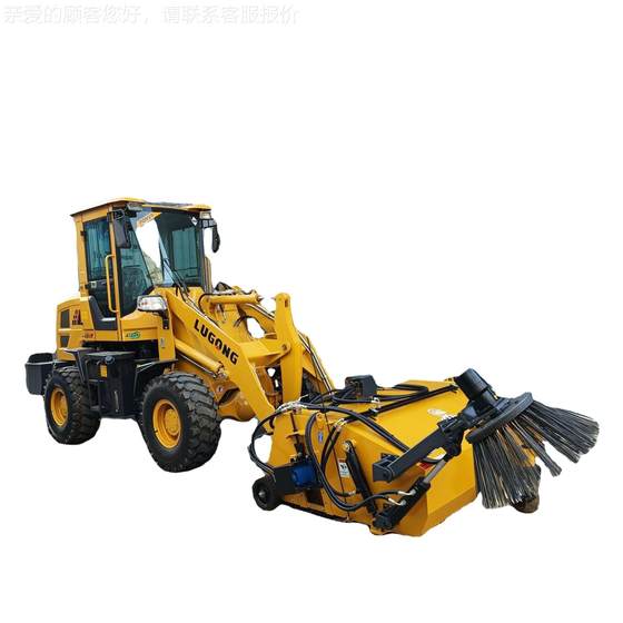 T30 loader is equipped with road cleaning machine, factory side brush sweeper 855, multi-energy operation, home direct power sales T30 loader is equipped with road cleaning machine, factory side brush sweeper 855, multi-energy operation, home direct power sales