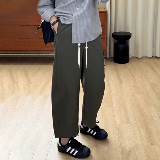 Wide-leg pants for pregnant women e straight-leg pants for spring and summer thin loose and slim sickle small harem pants nine points bottoming
Wide-leg pants for pregnant women e straight-leg pants for spring and summer thin loose and slim sickle small harem pants nine points bottoming
