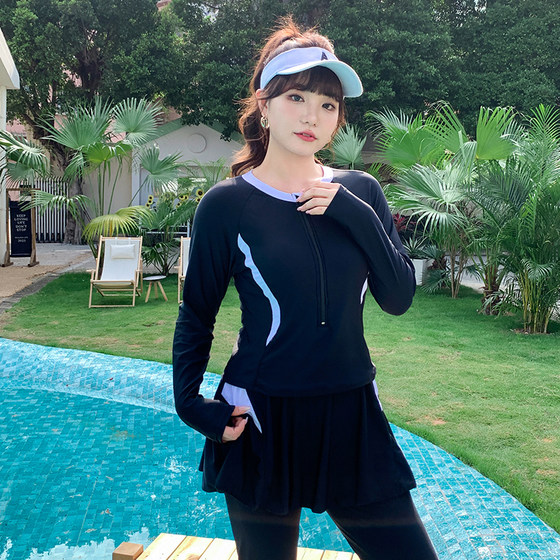 Conservative swimming pool 200*0.5kg sun protection long sleeves trousers split hot spring swimsuits look slimming fast drying clothes jellyfish clothes surfing
Conservative swimming pool 200*0.5kg sun protection long sleeves trousers split hot spring swimsuits look slimming fast drying clothes jellyfish clothes surfing