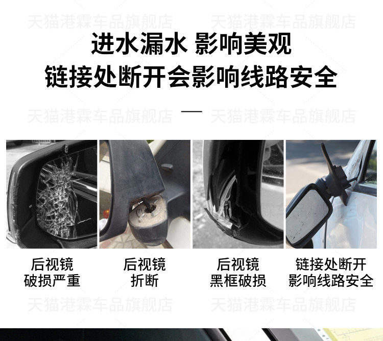 Suitable for 16-21 Models of Honda 10Th Generation Civic Rearview Mirror Assembly, Reversing Mirror Assembly, Reflector with Camera