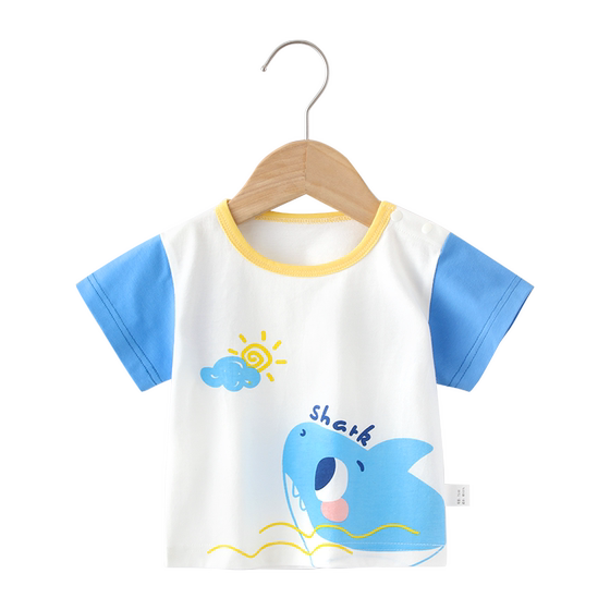 Wooden wooden house girls top summer cartoon short-sleeved T-shirt baby fashionable pure cotton T-shirt children's half-sleeved base shirt
Wooden wooden house girls top summer cartoon short-sleeved T-shirt baby fashionable pure cotton T-shirt children's half-sleeved base shirt