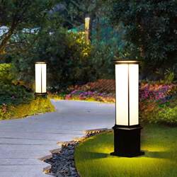 Solar lawn lamp for home outdoor simple modern villa garden community landscape lamp outdoor waterproof courtyard lamp