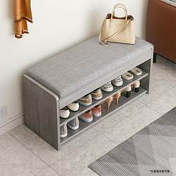 Household doorway shoe rack 2023 new hot style soft bag fabric can sit on and change shoe stool storage artifact space-saving shoe cabinet