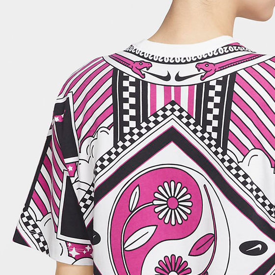 Nike/Nike Genuine Sportswear Summer New Women 's Printed Sports and Casual Dress CJ3626 Nike/Nike Genuine Sportswear Summer New Women 's Printed Sports and Casual Dress CJ3626