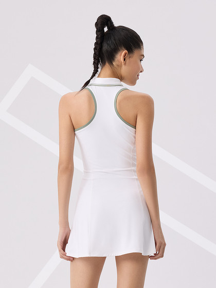 Ellesse Small Shell Tennis 스포츠 폴로 슬림 드레스 여름 멋진 니트 옷깃 조끼 스커트 짧은 치마 Ellesse Small Shell Tennis 스포츠 폴로 슬림 드레스 여름 멋진 니트 옷깃 조끼 스커트 짧은 치마