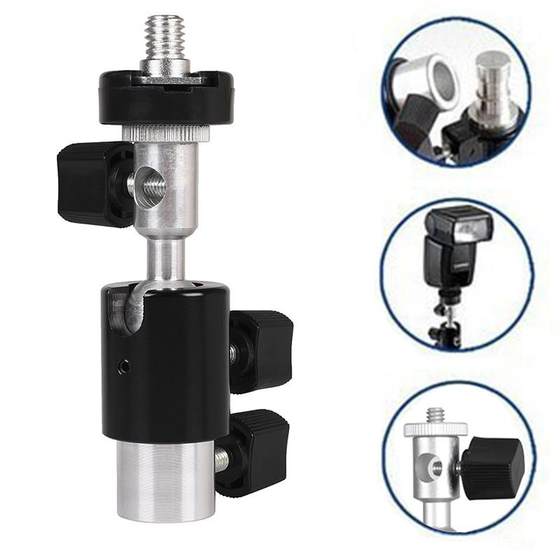 Metal hot shoe bracket universal spherical gimbal live broadcast fill light photography soft light umbrella box tripod base accessories
Metal hot shoe bracket universal spherical gimbal live broadcast fill light photography soft light umbrella box tripod base accessories