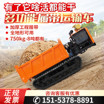 Crawler transport vehicle ivy mountain small agricultural all-terrain diesel power climbing king crawler transport vehicle