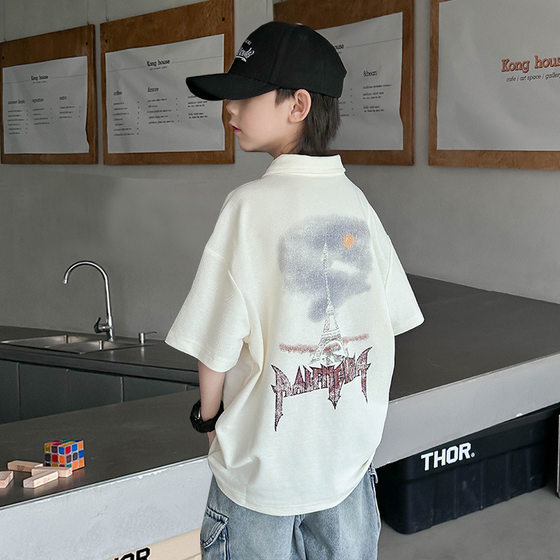 Boys short-sleeved T-shirt POLO shirt 2025 new children's clothing summer casual loose thin tops big children's summer clothing
Boys short-sleeved T-shirt POLO shirt 2025 new children's clothing summer casual loose thin tops big children's summer clothing