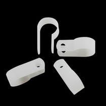 Factory direct sales plastic R-shaped cable clip cable tie buckle fixed clip 23R cable fixed clip 200 pack