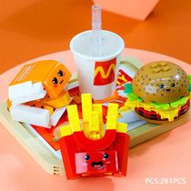 Hamburger Building Blocks 261PCS French Fries Fried Chicken