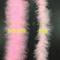 Ningyi thickened feather strips lengthened encrypted turkey feather strips ostrich feather wedding decoration stage fur clothing accessories