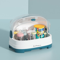 babycare bottle storage box draining dustproof baby bottles childrens tableware drying sealed storage box drying rack