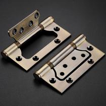 Household inch door loose-leaf stainless steel 5-hinge door and window thick bearing solid wood door closed door hinge silent hinge