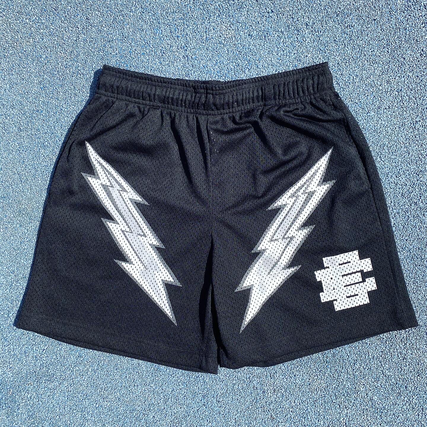 European and American high street EE shorts lightning series men and women couples all-match
