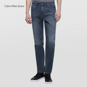 CK JEANS/ 年中促 男士直筒磨白牛仔裤4AOAJE5