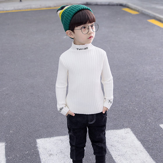 Boys sweater pullover spring suit 2025 autumn and winter style children's inner knitted sweater baby turtleneck sweater base 1 Boys sweater pullover spring suit 2025 autumn and winter style children's inner knitted sweater baby turtleneck sweater base 1