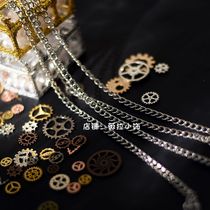 Peripheral posing Gumei props chain pain bag chain accessories decoration diy thick iron chain silver bar holder
