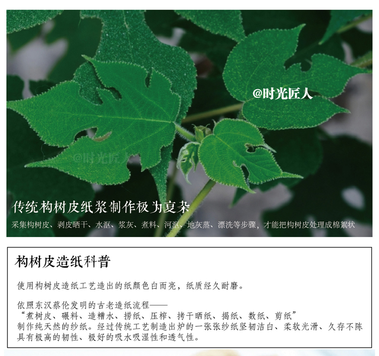 古法造纸术diy材料包 构树皮造纸纸浆儿童手工diy花草纸原浆纸浆