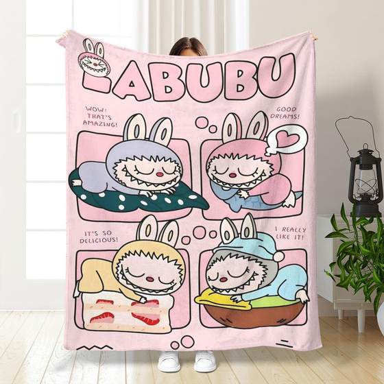Labub 담요 플란넬 담요 사무실 낮잠 담요 사계절 보편적 인 에어컨 담요 소파 담요 커버 퀼트 담요 Labub 담요 플란넬 담요 사무실 낮잠 담요 사계절 보편적 인 에어컨 담요 소파 담요 커버 퀼트 담요