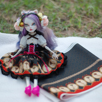 (flower glasses) 4 points 6 points bjd Keer small cloth licca strange high doll DIY original custom printed chiffon cloth