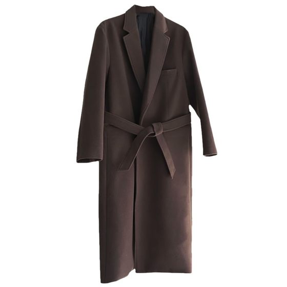 Long wool coat for men with h over knees, super long Korean style, British style, winter thickened wool windbreaker coat lengthened
Long wool coat for men with h over knees, super long Korean style, British style, winter thickened wool windbreaker coat lengthened