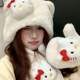 Hellokitty Earmuffs KT 고양이 모자 3 조각 스카프 장갑 겨울 자전거 타기 따뜻한 소녀 모피 학생 Hellokitty Earmuffs KT 고양이 모자 3 조각 스카프 장갑 겨울 자전거 타기 따뜻한 소녀 모피 학생