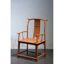 Burmese rosewood big fruit red sandalwood official hat chair three-piece set boss chair office chair Qing style Ming style furniture