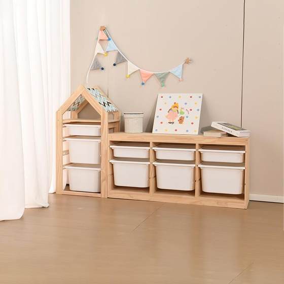 Solid wood toy display cabinet Kindergarten early education center Baby toy classification and sorting cabinet floor-standing layered teaching aid cabinet
Solid wood toy display cabinet Kindergarten early education center Baby toy classification and sorting cabinet floor-standing layered teaching aid cabinet
