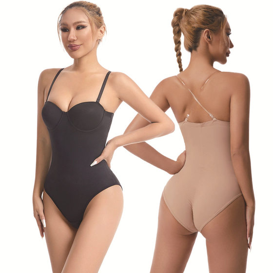특별한 어깨 끈이없고 표시가없는 배꼽 조임 허리를위한 스틸 링 브라 onesie 드레스와 큰 크기의 바디 모양 정장 특별한 어깨 끈이없고 표시가없는 배꼽 조임 허리를위한 스틸 링 브라 onesie 드레스와 큰 크기의 바디 모양 정장