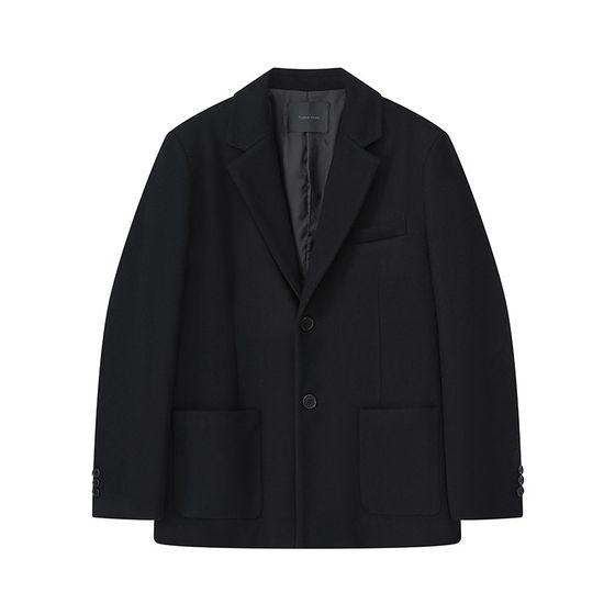 2024 Winter Black Suit 남자 느슨한 양모 스타일 레트로 캐주얼 한국 W 버전 작은 정장 남성 겉옷 2024 Winter Black Suit 남자 느슨한 양모 스타일 레트로 캐주얼 한국 W 버전 작은 정장 남성 겉옷